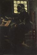 Vincent Van Gogh Peasant Woman Taking her Meal (nn04) Sweden oil painting artist